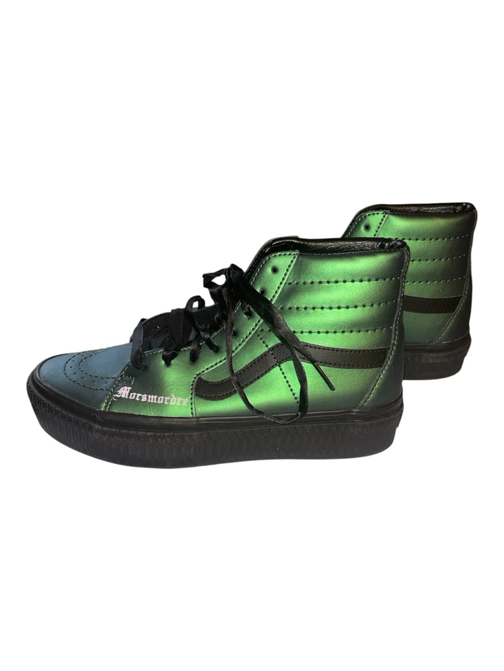 Vans Metallic Green Harry Potter Unisex High-Top Sneakers Size M 6 W 7.5